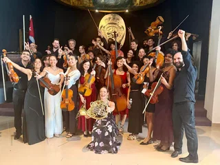 Sarah Willis tras su concierto con la Orquesta del Liceo de la Havana. © 2025 by www.sarah-willis.com.