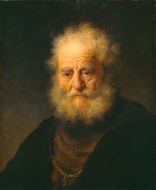Rembrandt: Busto de un anciano con una cadena de oro, 1632, Patrimonio de Kassel, Hesse.