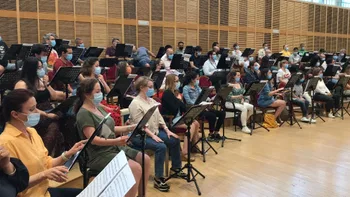 El Coro Intermezzo durante un ensayo