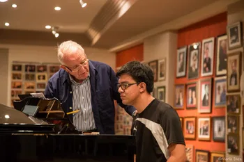 Joaquín Soriano en una clase