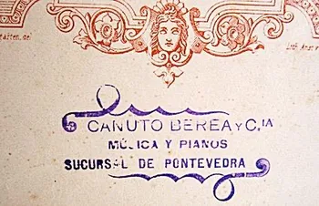 Carimbo da sucursal de Canuto Berea na Ponte Vedra. Fonte: Alejo Amoedo