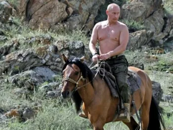 Vladimir Putin en una cacería (2007)