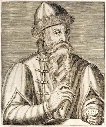 Johannes Gutenberg (André Thévet, 1584)