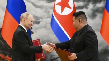 Vladimir Putin y Kim Jong-un
