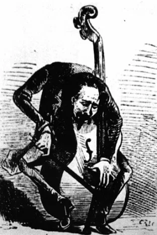 Caricatura de Giovanni Bottesini