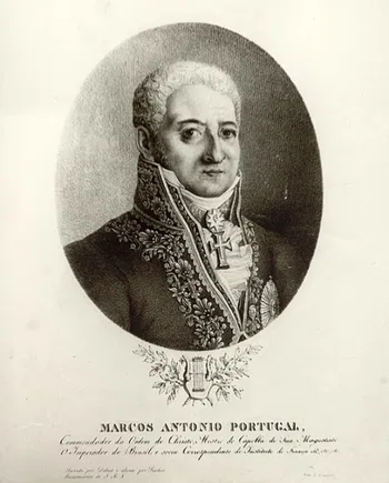 Marcos Portugal, grabado de Charles-Simon Pradier