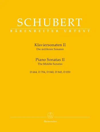 Franz Schubert, Die mittleren Sonaten