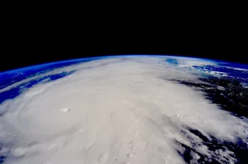 Huracán Patricia visto desde la Estación Espacial Internacional el 22 de octubre de 2015