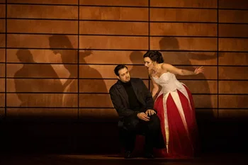 Bogdan Baciu y Ekaterina Sannikova en Eugen Onegin