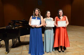 Ganadoras del IV Concurso de Canto Compostela Lírica de Amigos da Ópera de Santiago