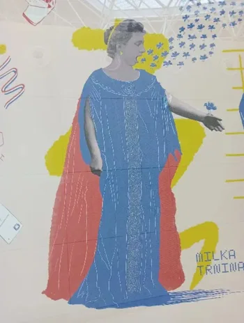 Alegoría de Milka Ternina en el aeropuerto de Zagreb