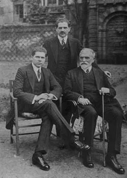 Ludwig Strecker con Ludwig y Willy