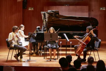 Actuación de algunos participantes en el concierto final para familias, edición 2023