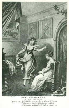 Grabado de 'Der Freischütz'