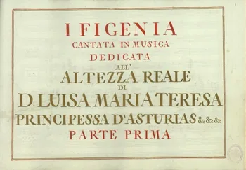 Portada de la partitura 