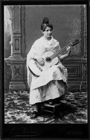 Retrato de Emma Molins com guitarra (1887). Fonte: Nordmørsmusea.
