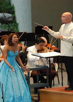 Marisol Montalvo y Christoph Eschenbach