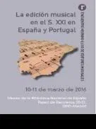 La edición musical en el s. XXI en España y Portugal                                                       