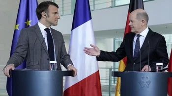 Emmanuel Macron y Olaf Scholz 