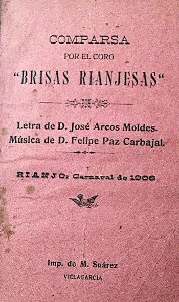 Capa do folheto Brisas Rianjesas. 1906
