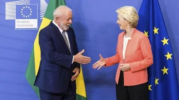 Lula da Silva y Ursula von der Leyen