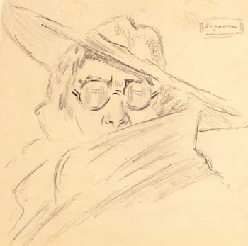 Retrato de Andrés Segovia por Manuel Quiroga