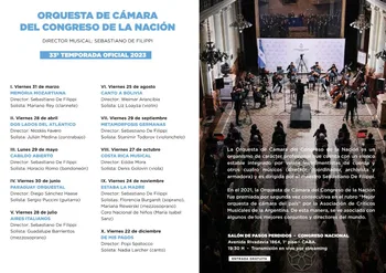 Temporada de la Orquesta de Cámara del Congreso de Argentina 