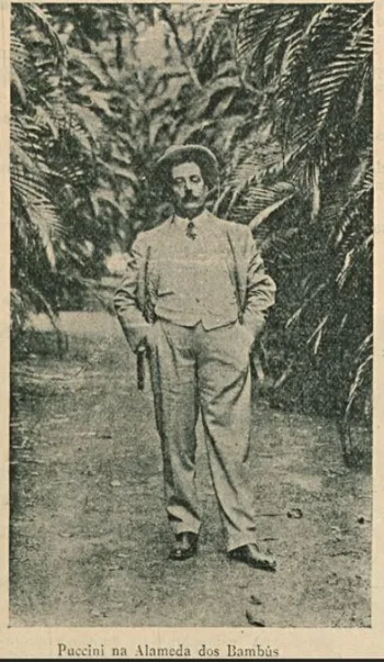 Puccini en la Alameda de Bambus en Río de Janeiro. Revista 'Figuras e Figuroes’, 03/09/1905. 