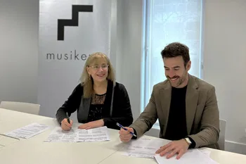 Firma del convenio entre Fundación Baluarte y Sinfónica de Navarra con Musikene
