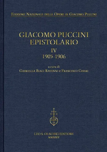 Epistolario de Puccini, volumen IV