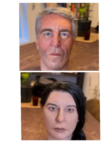 Jeffrey Epstein y Marina Abramovic