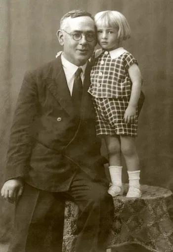 Blas Infante com a filha María Ángeles