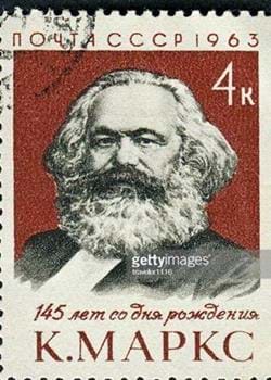 Sello soviético de Karl Marx