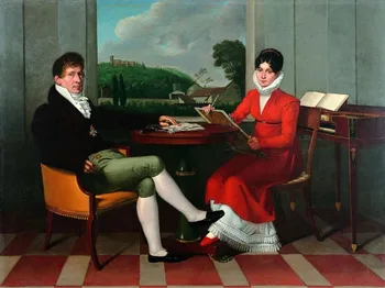 Gaspare Spontini y su esposa, Céleste Erard 