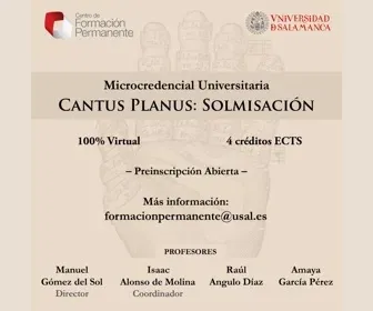 Cartel del curso «Cantus Planus: Solmisación»  © EEMM