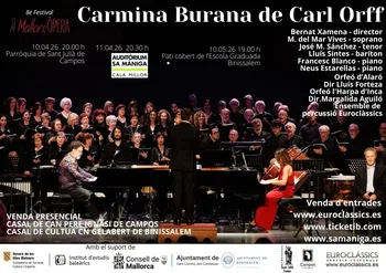 Cartel del ciclo de conciertos en Mallorca