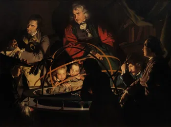 Wright of Derby, A Philosopher giving that Lecture on the Orrery (1766) 
