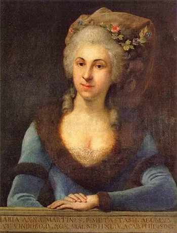 Marianne von Martinez © ca. 1780 by Anton von Maron (Haydn-Haus, Viena)