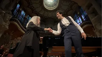 Martha Argerich y Alan Kwiek