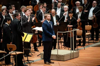 Andrew Norman y Klaus Mäkelä con la Berliner Philharmoniker © 2026 by Berliner Philharmoniker