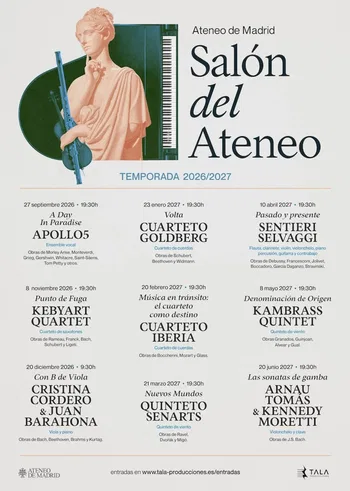 Cartel de la temporada 2026-27 del Ateneo de Madrid