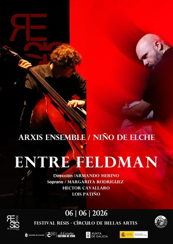 Cartel de «Entre Feldman» en el Círculo de Bellas Artes de Madrid