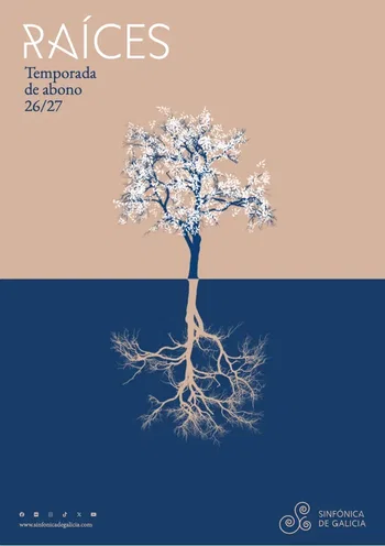 Cartel de la temporada 2025-26 de la SInfónica de Galicia
