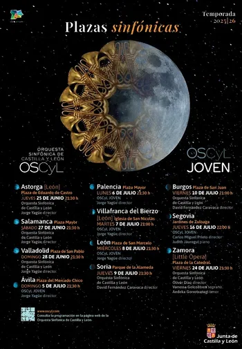 Cartel «Plazas SInfónicas» 2026