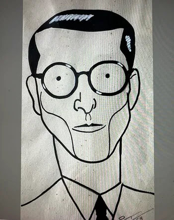 Samuel Tarnopolsky. Caricatura de 1953