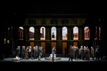 Escena de «Roméo et Juliette» en la Ópera de Roma